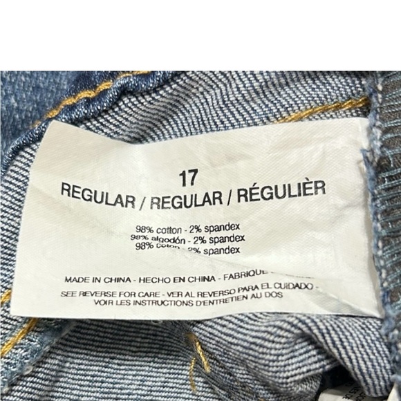 Energie Distressed Blue Jean Shorts - Picture 4 of 4